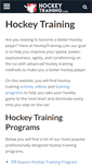 Mobile Screenshot of hockeytraining.com